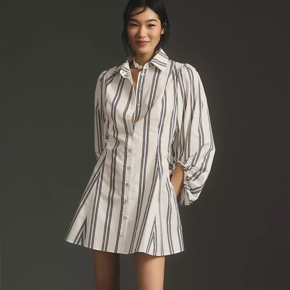 Plenty by Tracy Reese Long-Sleeve Ruched Mini Dress